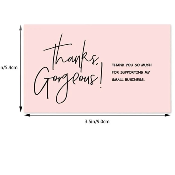π Gorgeous Thank You Insert Cards Pack of 30 - Picture 3 of 3